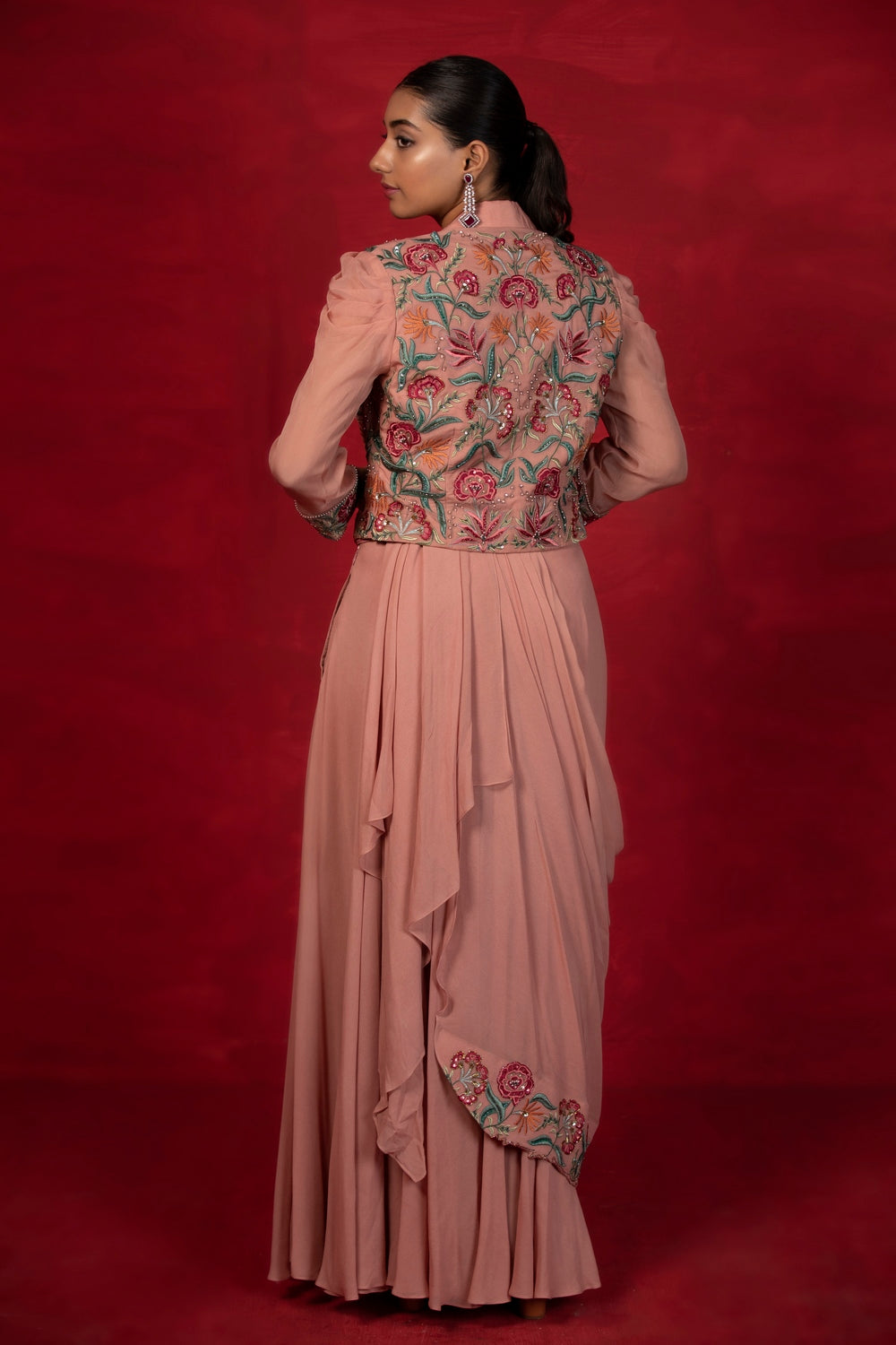 King Of Saree New Beautiful Gown Plazo Set