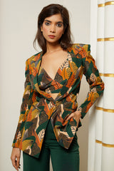 LEAF PRINT 3 PIECE SUIT SET