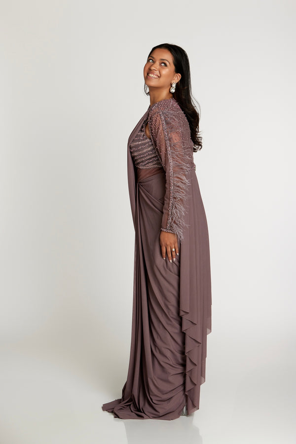Purvi Sari Gown | Ready to Ship