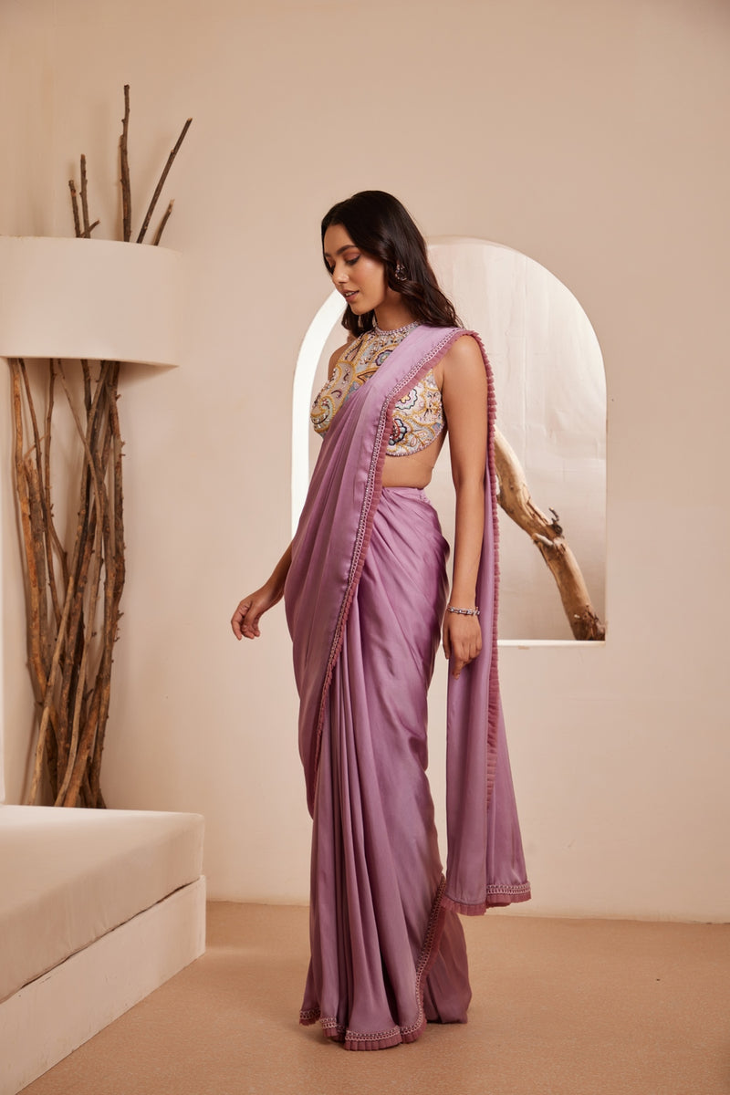 SUMAYYA STITCHED SAREE SET