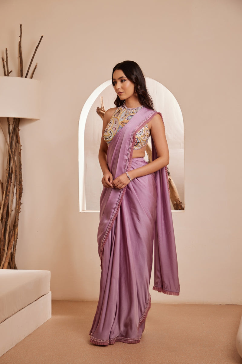 SUMAYYA STITCHED SAREE SET