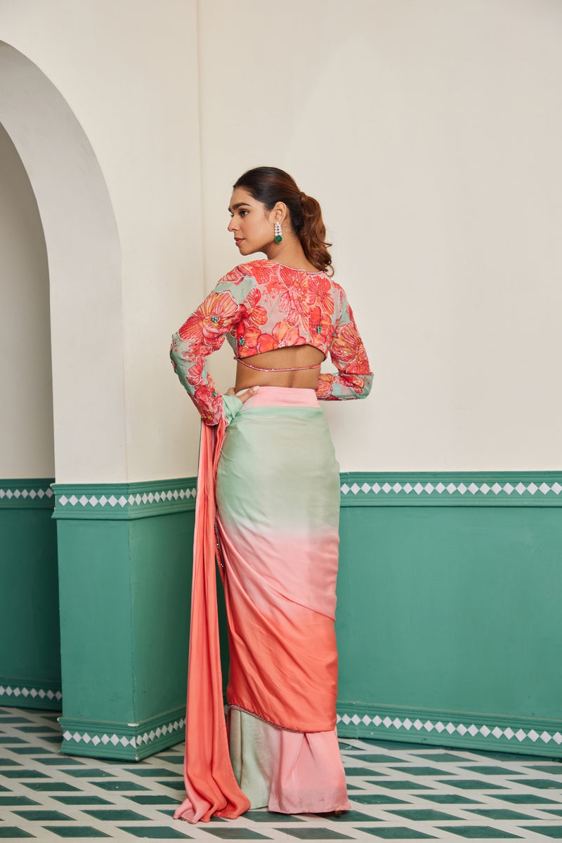 ERA STITCHED SAREE SET