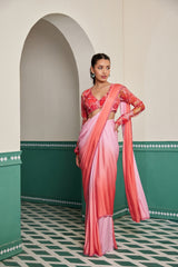 GULERA STITCHED SAREE SET