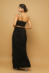 BLACK TWO PIECE INDO SAREE