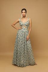 DIGITAL PRINTED 2-PIECE LEHENGA INDO SET