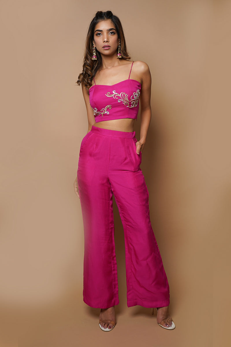 HOT PINK CAPE INDOWESTERN SET