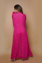 HOT PINK CAPE INDOWESTERN SET