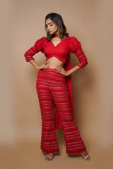 HOT RED INDO WESTERN SET