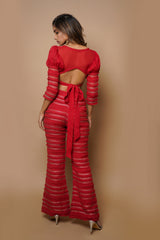 HOT RED INDO WESTERN SET