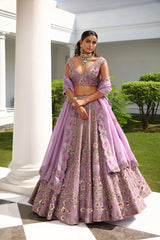 Gul lilac lehenga set