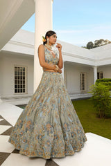 Naaz grey lehenga set