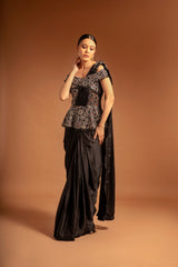 MYSTICAL PEPLUM GOWN SAREE