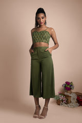 GREEN 3 PC CO ORD SET