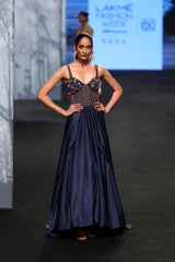 Naiva Blue corset gown