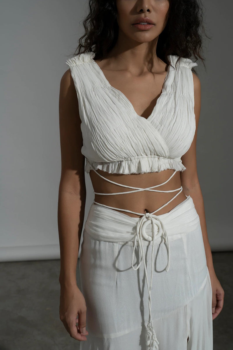 BALI NIGHTS SKIRT White