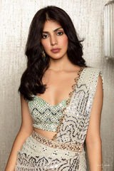 Rhea Foil Shaded Sari