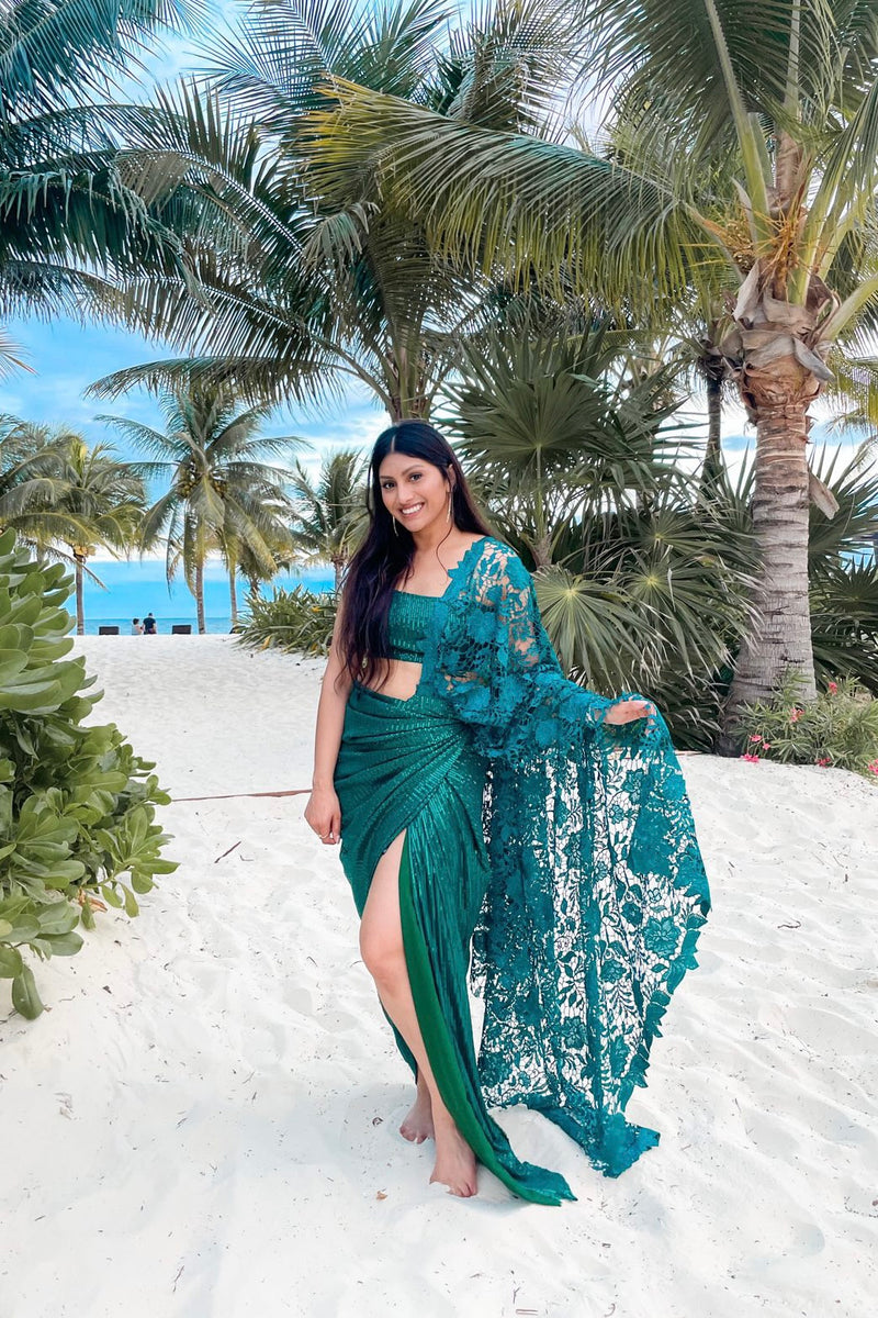 Nadia Pre-draped sari | Ready to Ship